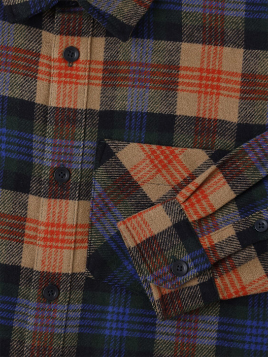 Carhartt WIP: Dern check wool blend shirt - マルチカラー - kids-boys_1 | Luisa Via Roma