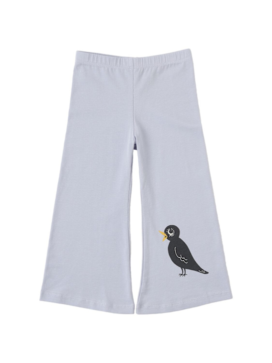 Mini Rodini: Pantalon en coton mélangé imprimé - Violet - kids-girls_0 | Luisa Via Roma