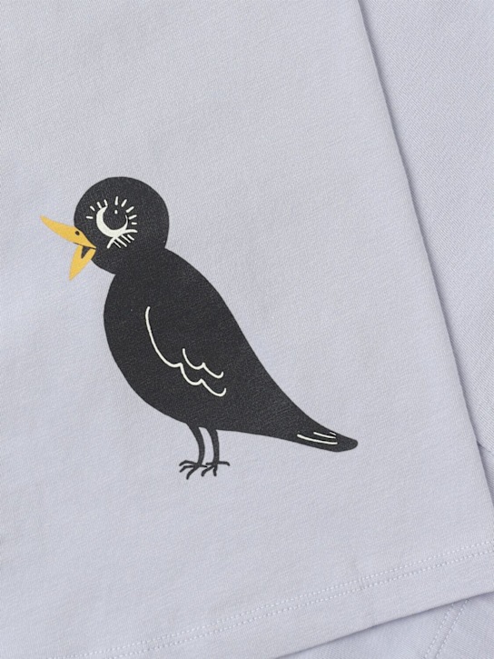 Mini Rodini: Pantalon en coton mélangé imprimé - Violet - kids-girls_1 | Luisa Via Roma