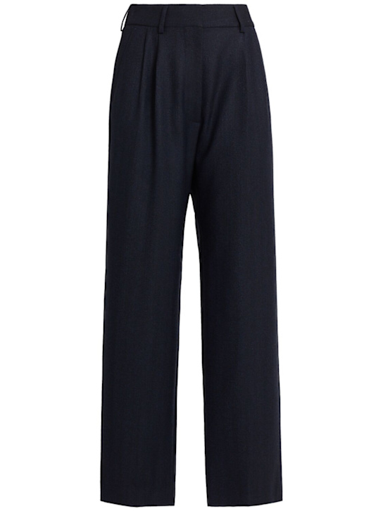 Blazé Milano: Fox wool straight pants - women_0 | Luisa Via Roma