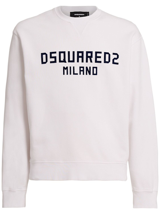 Dsquared2: Just Right fit crewneck sweatshirt - men_0 | Luisa Via Roma