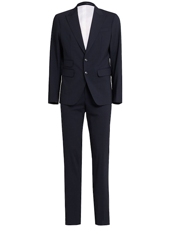 Dsquared2: London wool blend suit - men_0 | Luisa Via Roma