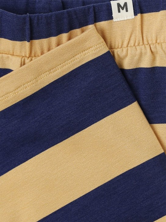 Mini Rodini:  Pantalones deportivos con rayas - Beige/Azul - kids-girls_1 | Luisa Via Roma
