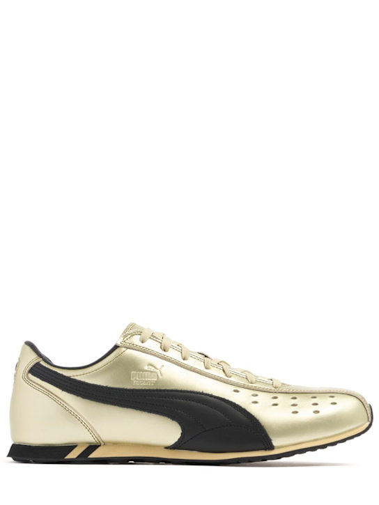 PUMA: Sprint metallic sneakers - Puma Gold - women_0 | Luisa Via Roma