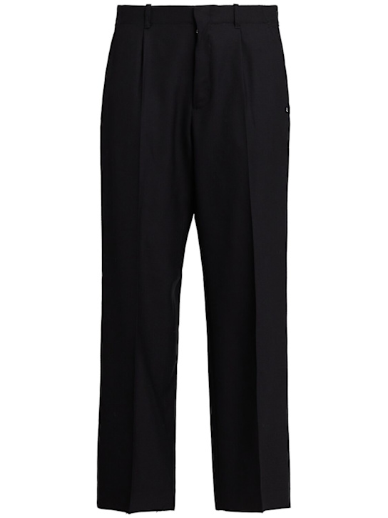 Our Legacy: Borrowed wool chino pants - Black - men_0 | Luisa Via Roma