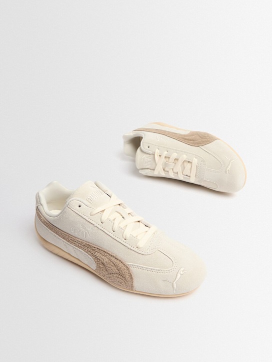 PUMA: Speedcat sneakers - Off White/Brown - women_1 | Luisa Via Roma