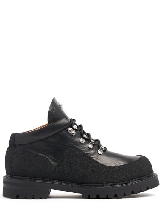 Our Legacy: Quest leather boots - Black - men_0 | Luisa Via Roma