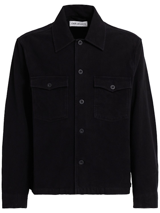Our Legacy: Cotton jacket - Black - men_0 | Luisa Via Roma