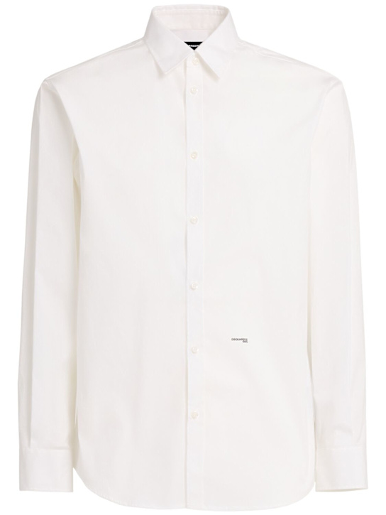Dsquared2: Relax Dan poplin shirt - men_0 | Luisa Via Roma