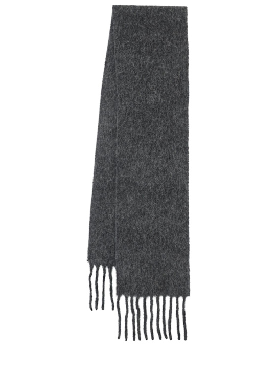 Our Legacy: Alpaca blend scarf - Grey - men_0 | Luisa Via Roma