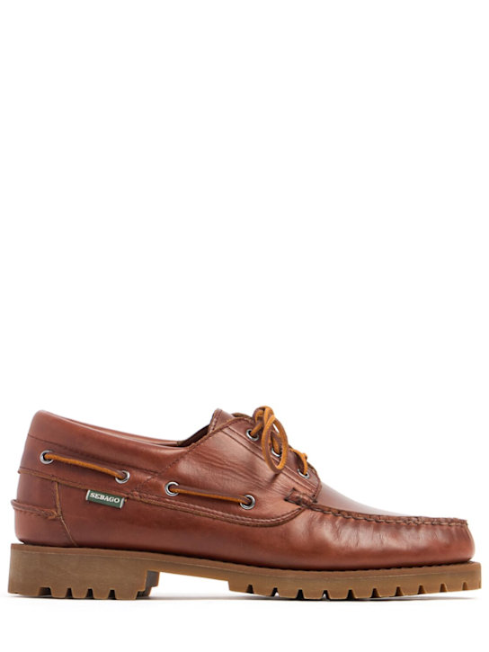 Sebago: Acadia premium leather loafers - men_0 | Luisa Via Roma