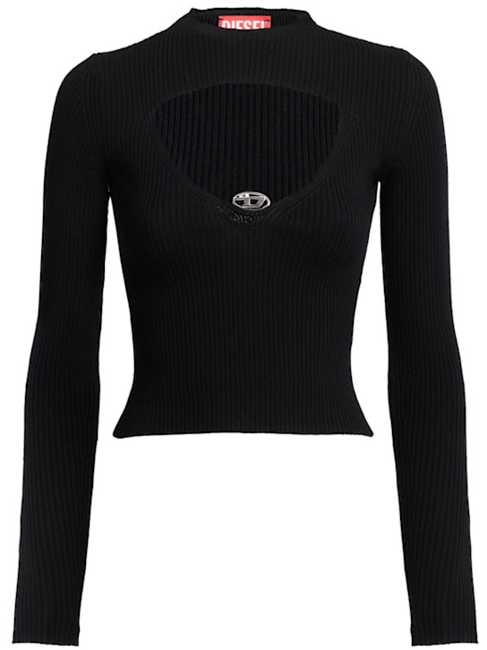 Diesel: Top M-olina - Nero - women_0 | Luisa Via Roma