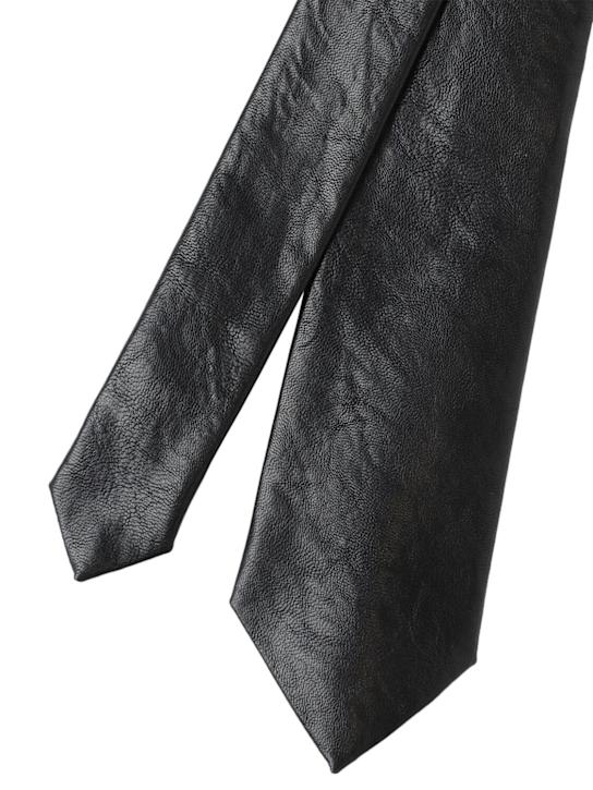 Our Legacy: Cravatta in misto poly - Nero - men_1 | Luisa Via Roma