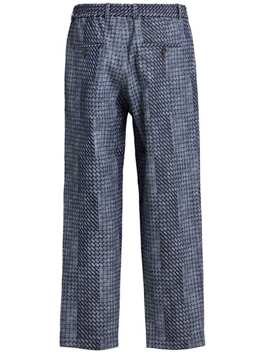 PIERRE-LOUIS MASCIA: Savino cotton pants - Multicolor - men_1 | Luisa Via Roma