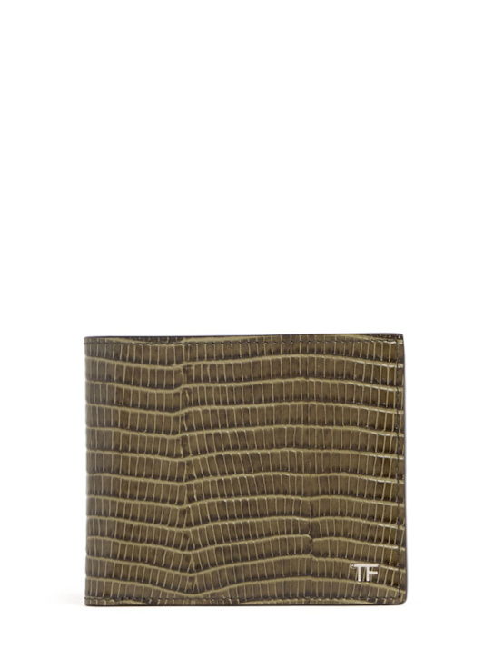 Tom Ford: Tejus T-line embossed leather wallet - men_0 | Luisa Via Roma