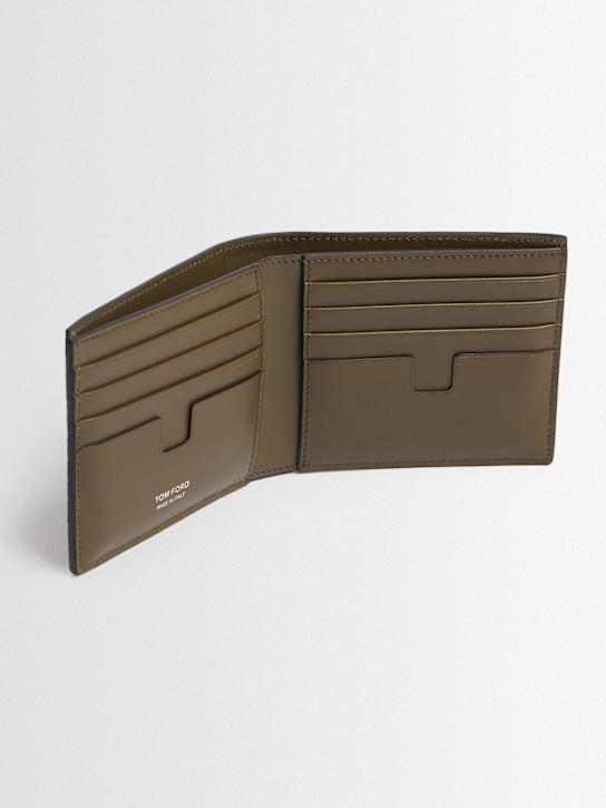 Tom Ford: Tejus T-line embossed leather wallet - men_1 | Luisa Via Roma