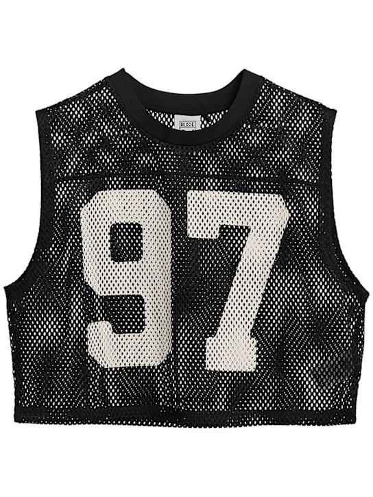 PUMA: Top en mesh décontracté rosé - women_0 | Luisa Via Roma