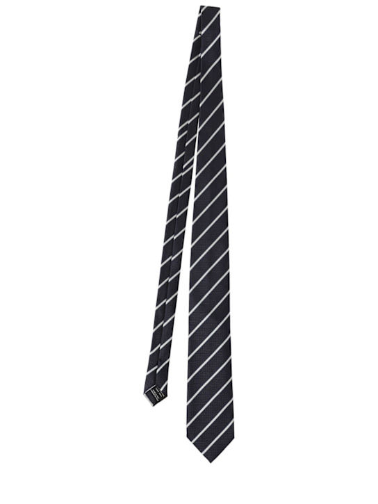 Tom Ford: 8cm Regimental silk tie - men_0 | Luisa Via Roma