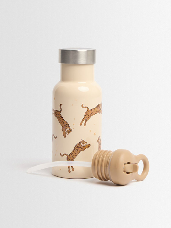 Konges Sløjd: Botella térmica estampada tigre - Blanco Opaco - kids-girls_1 | Luisa Via Roma