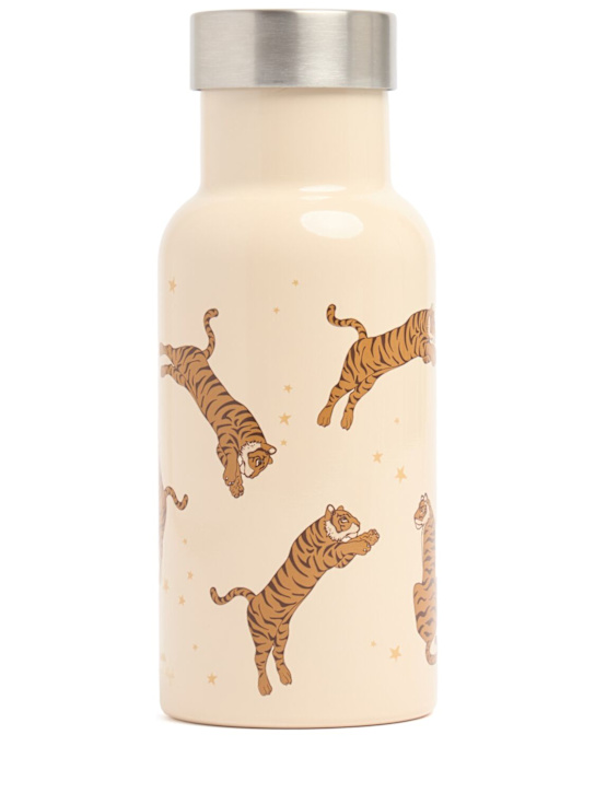 Konges Sløjd: Botella térmica estampada tigre - Blanco Opaco - kids-girls_0 | Luisa Via Roma