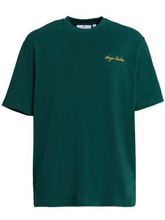 Sergio Tacchini: Cimabue logo cotton t-shirt - men_0 | Luisa Via Roma