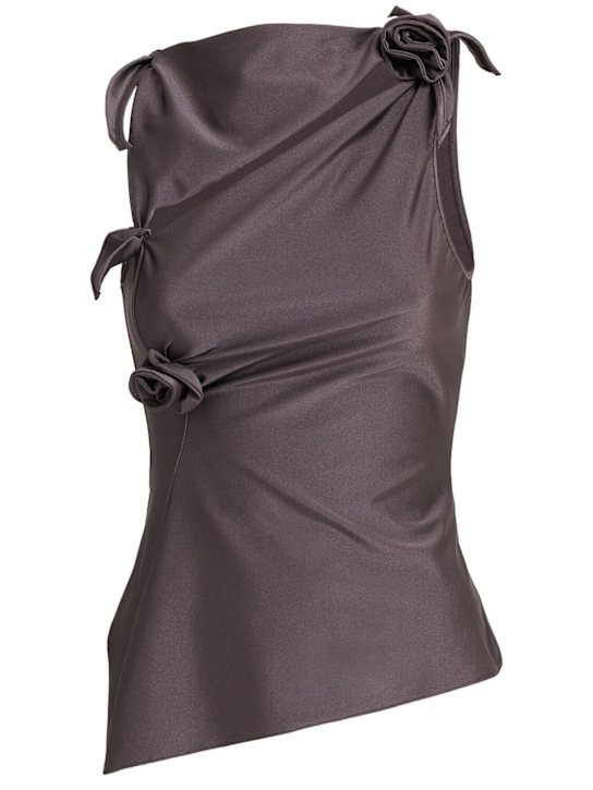 Coperni: Haut asymétrique en jersey stretch - women_0 | Luisa Via Roma