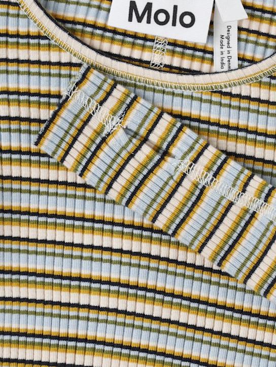 Molo: 긴팔 코튼 티셔츠 - 멀티컬러 - kids-girls_1 | Luisa Via Roma