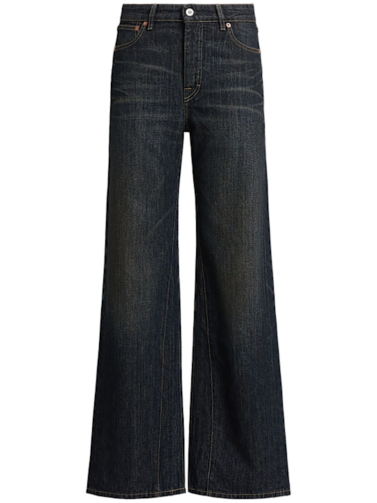 Our Legacy: Treble cut denim baggy jeans - women_0 | Luisa Via Roma