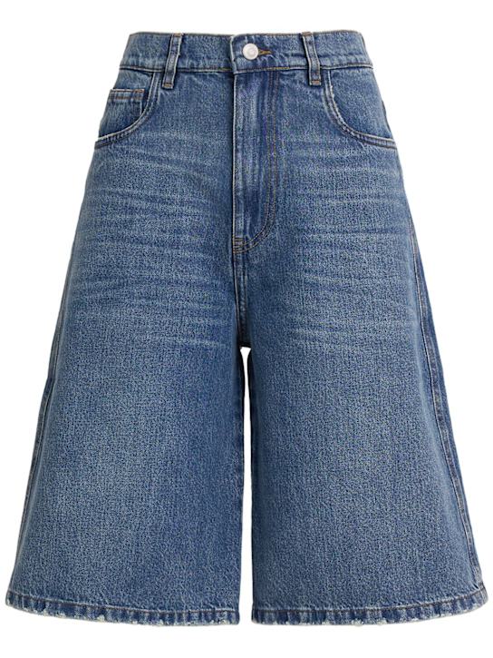 Coperni: Bermuda denim shorts - women_0 | Luisa Via Roma