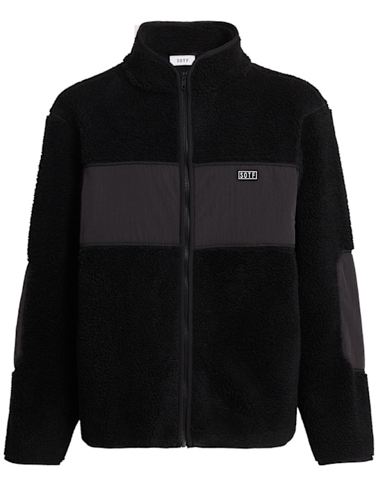 SOTF: Teddy jacket - Black - men_0 | Luisa Via Roma