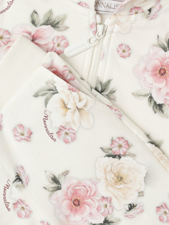 Monnalisa: Sweatshirt und Trainingshose mit Druck - Bunt - kids-girls_1 | Luisa Via Roma