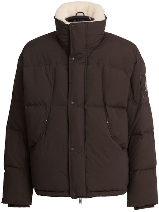 Moose Knuckles: Chaqueta de plumas - Café Espresso - men_0 | Luisa Via Roma