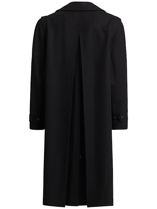 Rier: Loden wool coat - Black - men_1 | Luisa Via Roma