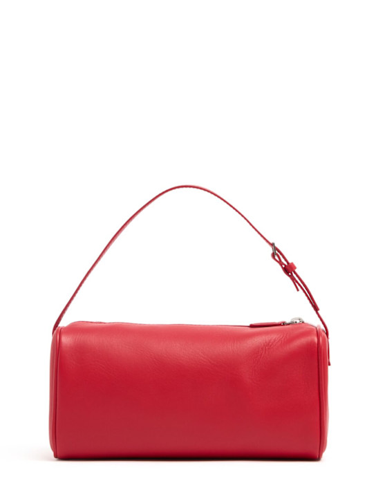 The Row: 90s silk leather top handle bag - Ruby - women_0 | Luisa Via Roma