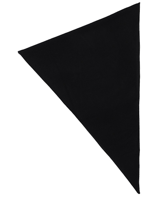 Rier: Losange wool scarf - Black - women_0 | Luisa Via Roma