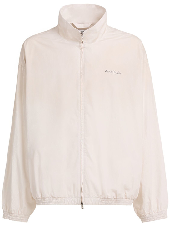 Acne Studios: Olando soft cotton poplin jacket - White - men_0 | Luisa Via Roma