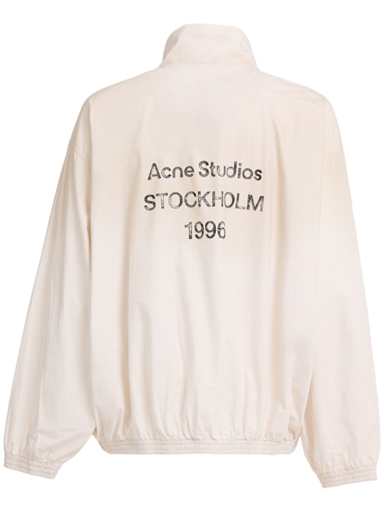 Acne Studios: Olando soft cotton poplin jacket - White - men_1 | Luisa Via Roma