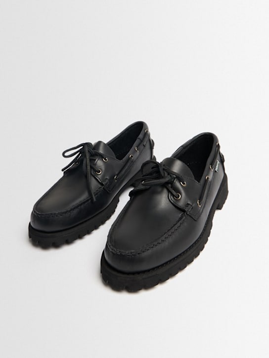 Sebago: Ranger waxed leather loafers - men_1 | Luisa Via Roma