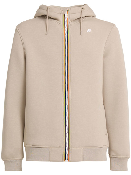 K-Way: Rainer fleece spacer jacket - Beige Cashmere - men_0 | Luisa Via Roma
