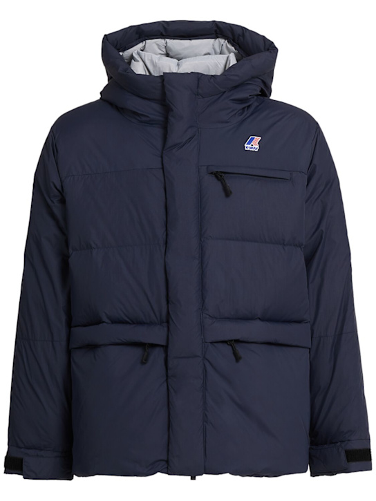 K-Way: Le Vrai 4.0 Aurele尼龙羽绒服 - 蓝色 - men_0 | Luisa Via Roma