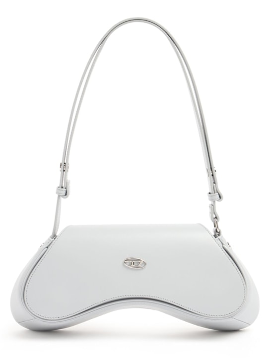 Diesel: Play glossy tech crossbody bag - White - women_0 | Luisa Via Roma