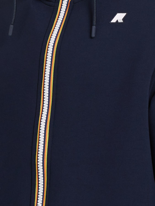 K-Way: Rainer fleece spacer jacket - Blue Depth - men_1 | Luisa Via Roma