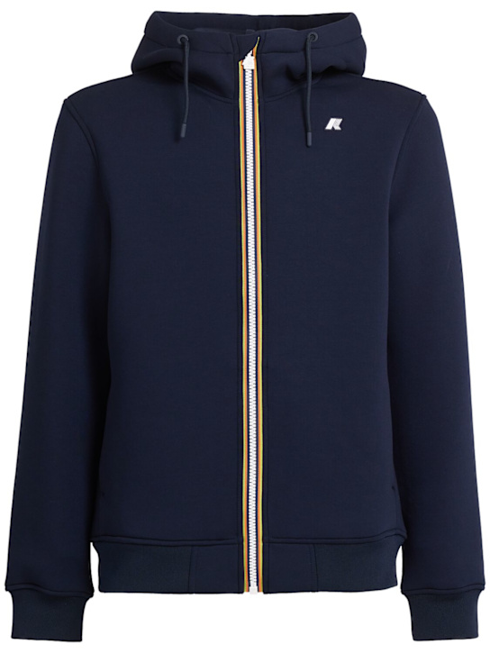 K-Way: Rainer fleece spacer jacket - Blue Depth - men_0 | Luisa Via Roma