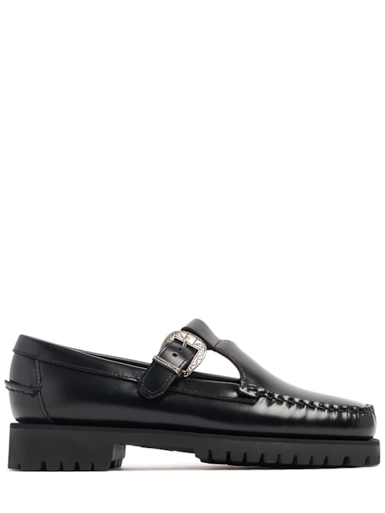 Sebago: 20mm Aurora leather loafers - women_0 | Luisa Via Roma