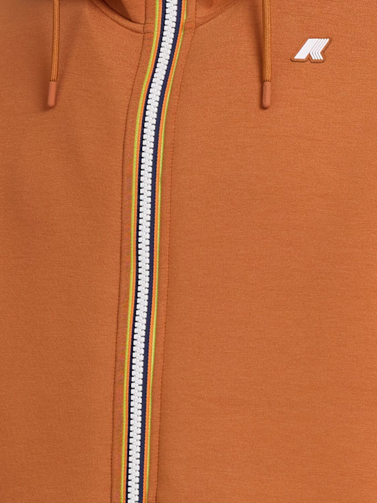 K-Way: Rainer fleece spacer jacket - Orange Adobe - men_1 | Luisa Via Roma