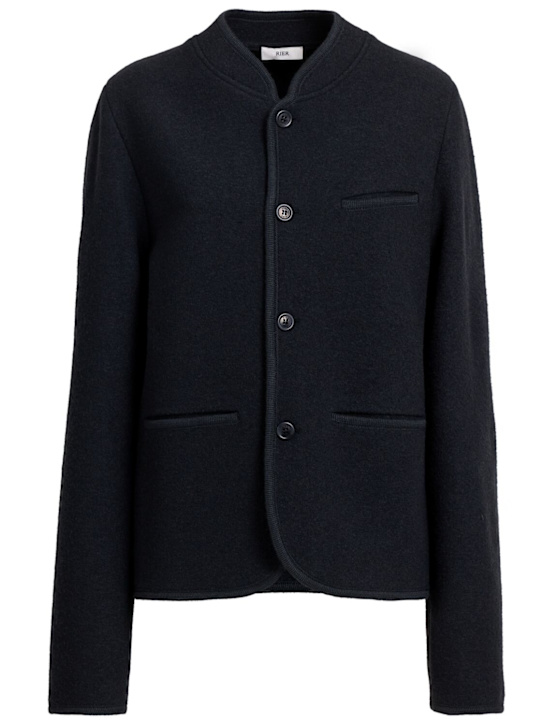 Rier: Walker wool jacket - Plombe - women_0 | Luisa Via Roma