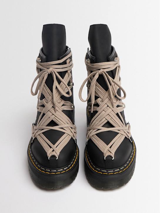 Dr. Martens X Rick Owens: 1460 Quad sole megalace ankle boots - men_1 | Luisa Via Roma