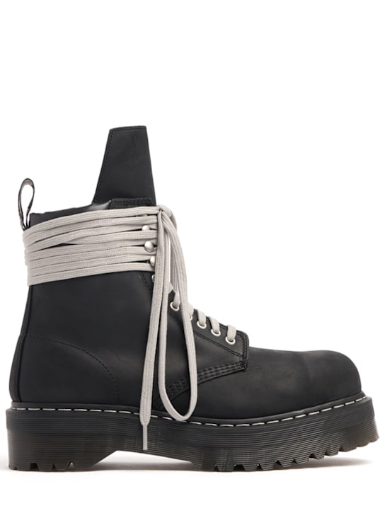 Dr. Martens X Rick Owens: Quad sole steel toe ankle boots - men_0 | Luisa Via Roma