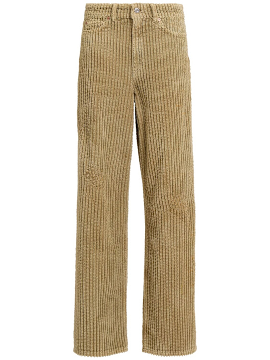 Our Legacy: Full cut corduroy wide pants - ベージュ - women_0 | Luisa Via Roma