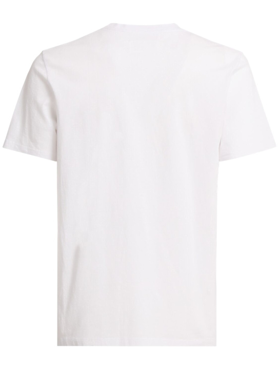 Maison Margiela: Pack of 3 cotton t-shirts - Shades Of White - men_1 | Luisa Via Roma